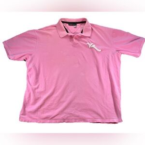 Vintage Rocawear Polo Shirt Men's 3XL Pink Baggy Y2K Streetwear Hip Hop